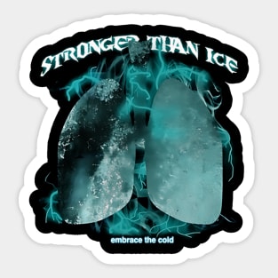 Stronger Than Ice Embrace the Cold Wim Hof Inspired Breathing Cold Sticker